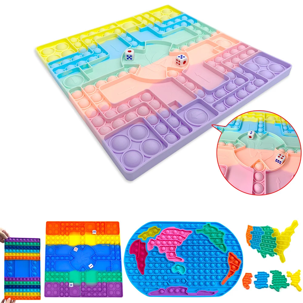 

Kawaii Fidget Toys Simple Dimple Anti Stress Push Bubble World Puzzle Big Board Game Relieve Stress Squishy Kids Toys Brinquedos