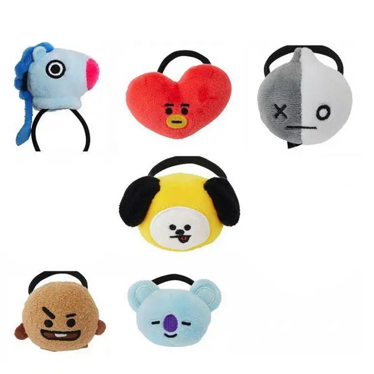 Bt21-bts резинки для волос женщин аксессуары бант Gumki Do Wlosow Микки Минни Маус уши