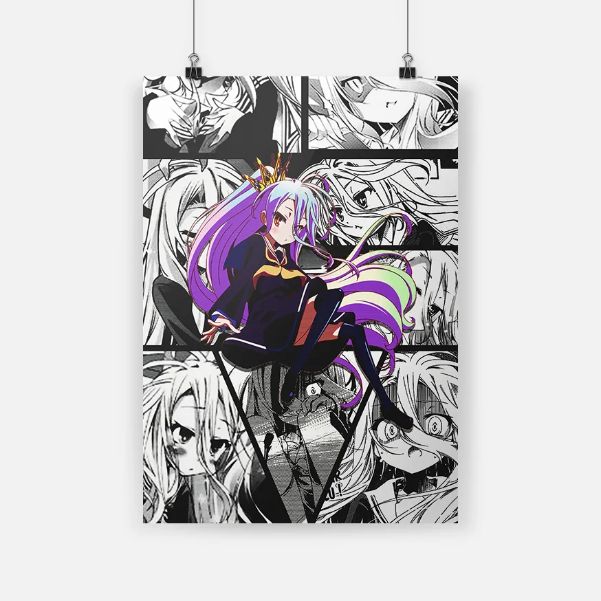 

HD Printed Modular Shiro No Knowledge Picture Canvas No Life Painting Anime Poster For Living Room Home Decor Wall Art No Frame