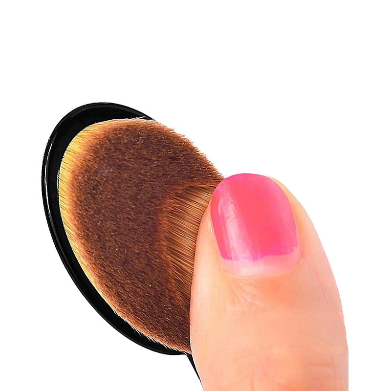 1Pcs Women Pro Cosmetic blush Makeup Brushes 15cm Toothbrush brush Curve Foundation Brush for lady girls tool | Красота и здоровье