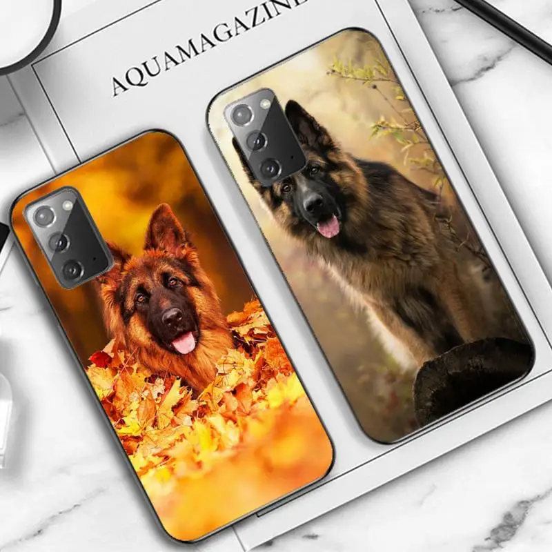 

German Shepherd Dog Phone Case for Samsung Note 5 7 8 9 10 20 pro plus lite ultra A21 12 72