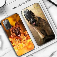 german shepherd dog phone case for samsung note 5 7 8 9 10 20 pro plus lite ultra a21 12 72