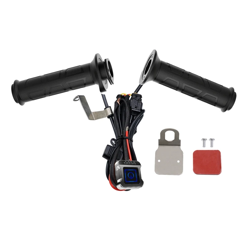 

Motorcycle Grips Adjustable Three-Speed Temperature Control Electric Heated E7CA