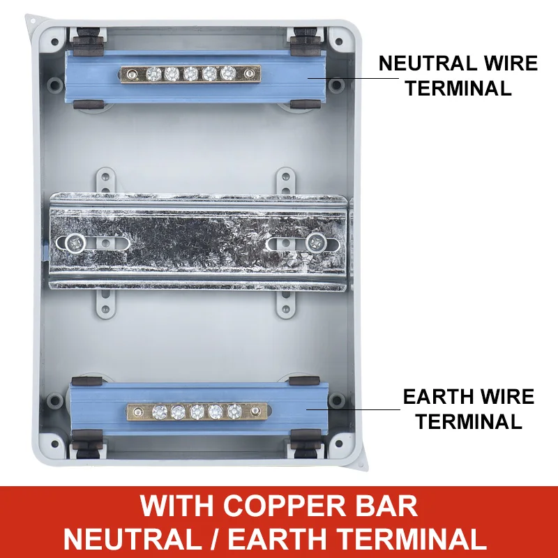 Пластиковая электрическая распределительная коробка 5 8 12 15 18 24 способа IP65