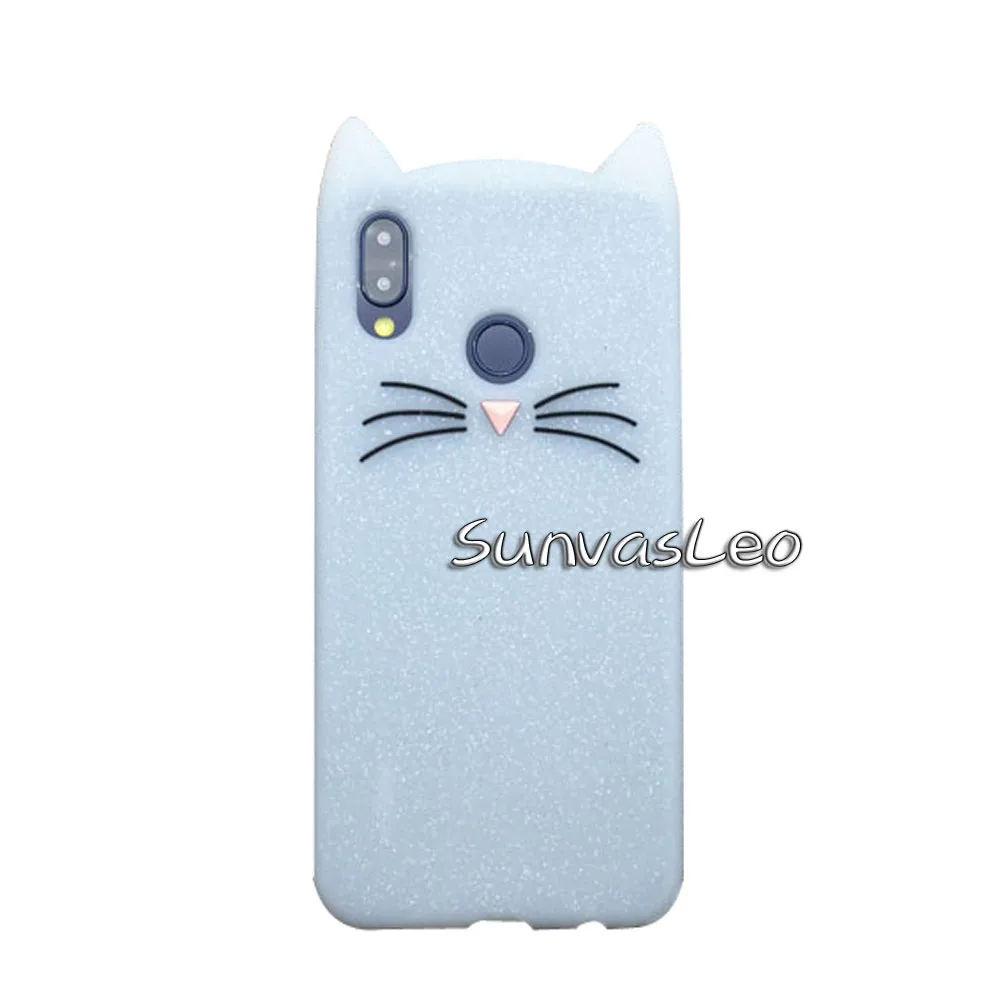 White Beard Cat Для huawei P20 Lite чехол 3D Мягкий силиконовый чехол для мобильного телефона с единорогом чехол s Fundas Coque Capa протектор - Цвет: White Beard Cat