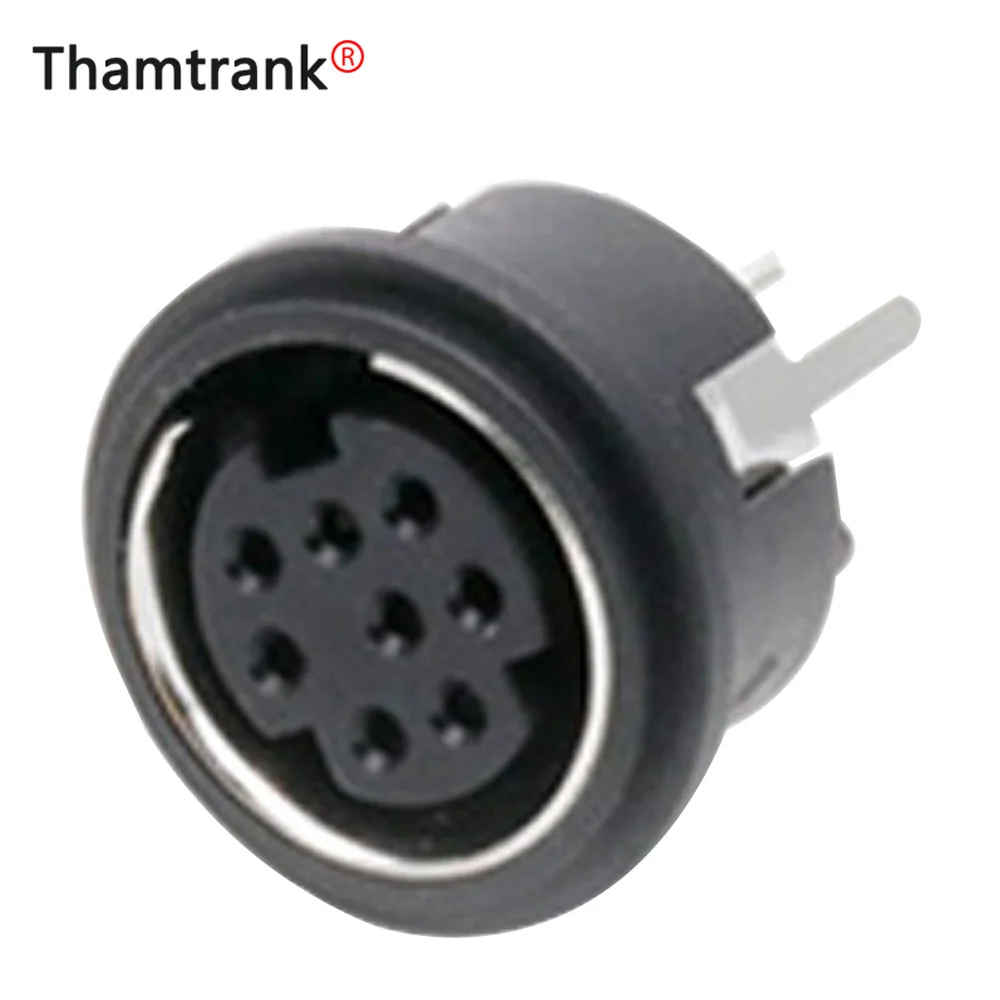 

10PCS Mini 8Pins PS2 Jacks DIN S Terminal Connectors PS2 8P Socket 180Degree