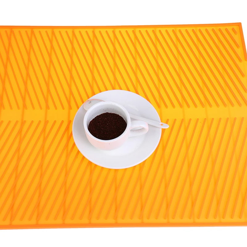 8 цветов S/L силиконовый коврик для сушки посуды стола кухонная салфетка подставка