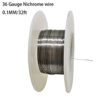 resistance wire 36 gauge 32 ft dia 0 1mm nichrome wire resistance resistor awg heating wire