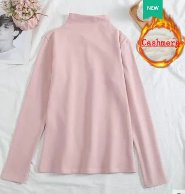 thickpink Женский свитер с высоким воротом,, пуловер, зимняя одежда для женщин, чистый цвет, уличная одежда, тонкая шерсть, длинный рукав, модная одежда, vestidos WBX8325 - Цвет: thickpink