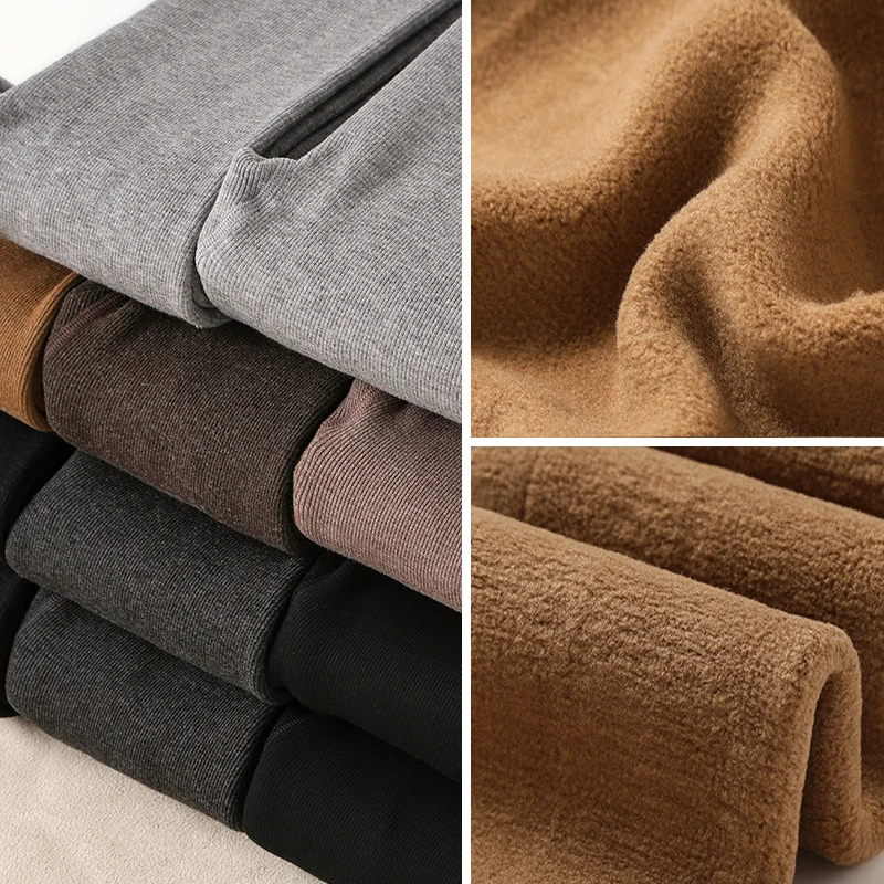 

Winter Cashmere Pantyhose Woman High-waist Hip-lift Shaping Panty Warm Thick Velvet Long Tights for Minus 20 degrees Celsius
