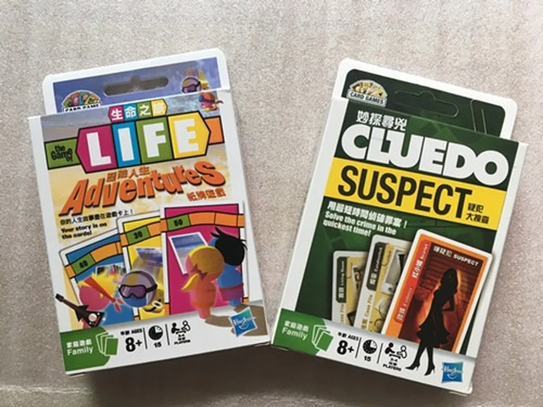 Hasbro настольная карточная игра жизнь приключения Cluedo заподозренный покер