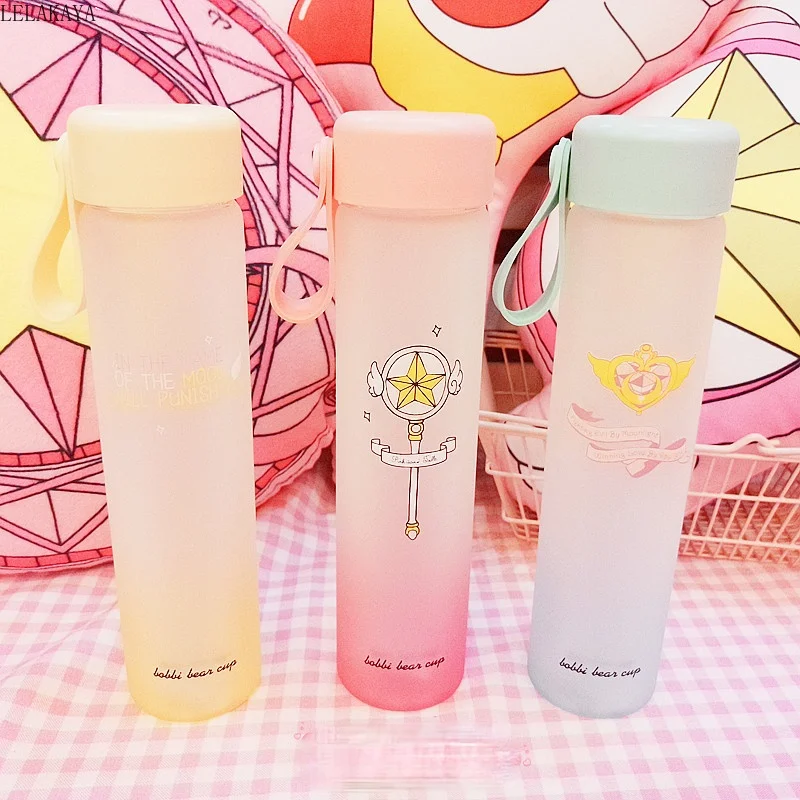 1 шт. Card Captor Sakura Стекло красочные чашки фигурку розовый луной три Цвета ручная