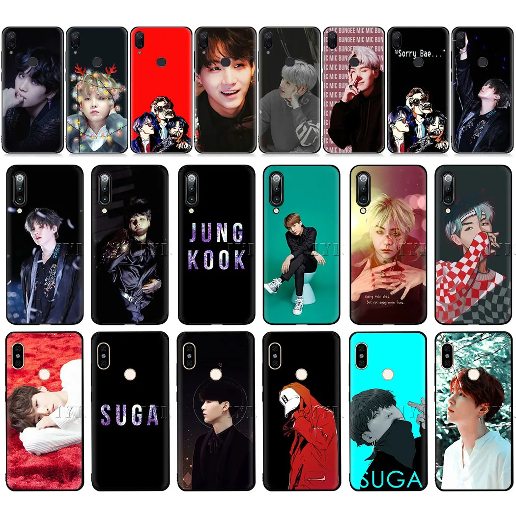 Мягкий чехол для телефона Suga K Pop Min Yoongi случай Redmi Примечание 4X5 7 K20 6 Pro 5A Prime Go |