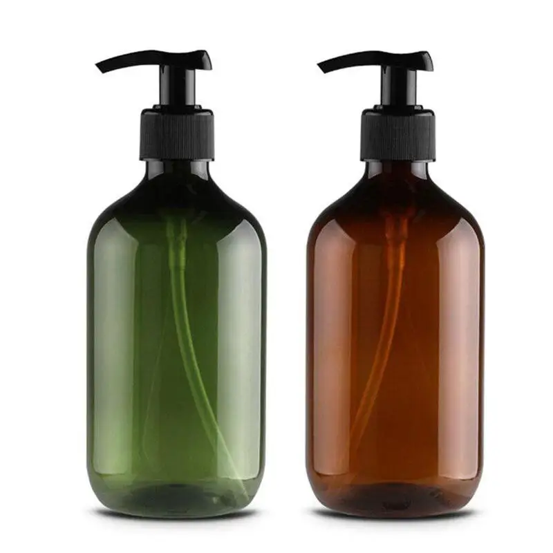 

500ML Foaming Pump Bottle For Home Brown Green Soap Whipped Mousse Shampoo Lotion Shower Gel Empty Bottles