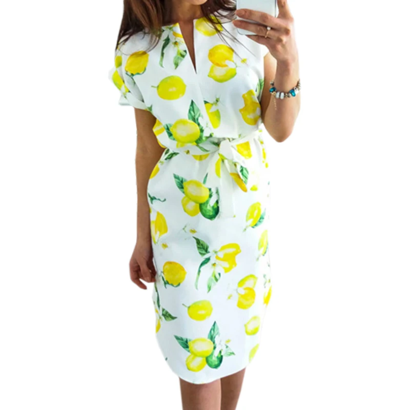 Женское платье миди вечерние с геометрическим принтом летнее пляжное в стиле