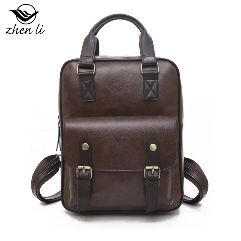 

2021 New Arrivals Women's PU Leather Backpack Solid Color Soft Surface Design High Quality Classic College Style Girl's Bag