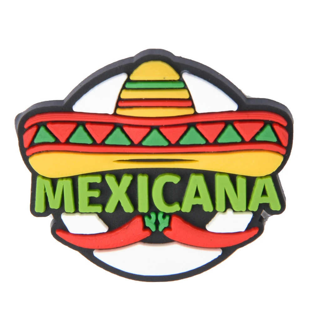 Лидер продаж подвески из ПВХ в мексиканском стиле для обуви аксессуары милые