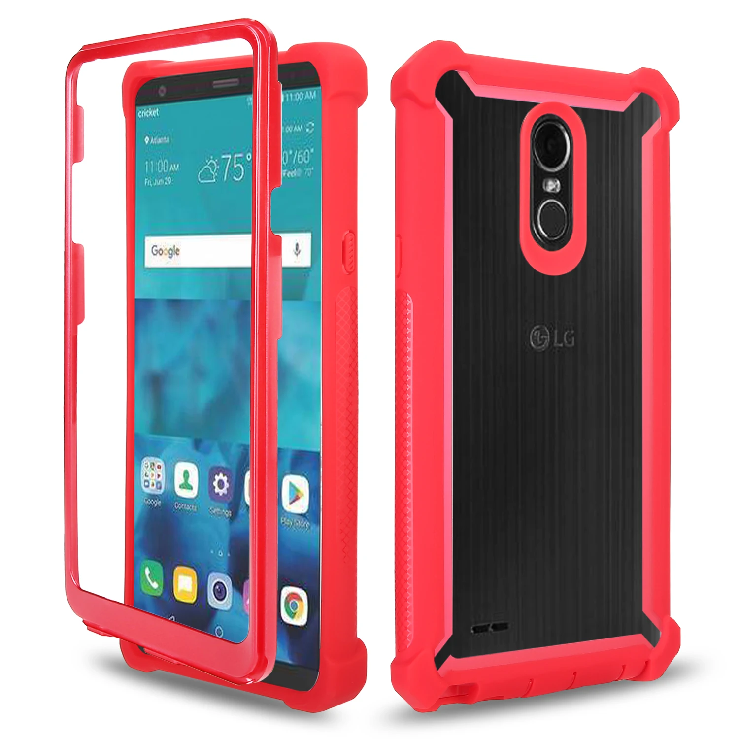 Red Ультра тонкий, несмотря на экстремальные прочный чехол для LG Stylo 5 4 Plus всего тела защитный ударостойкий, защита от падений ударопрочная крышка для LG Aristo 2 3 - Цвет: Red