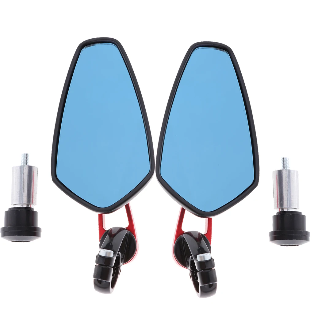 

Motorcycle Metal Handle Bar End Rearview Side Mirrors 7/8inch(22mm)