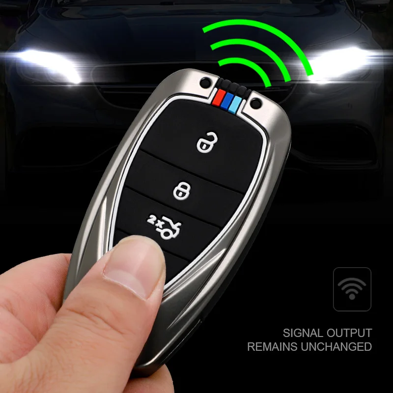 

Zinc Alloy Remote Key Case Cover For Chevrolet Chevy Camaro Malibu Cruze Spark Volt Bolt Trax Sonic Key Case Keychain Protector