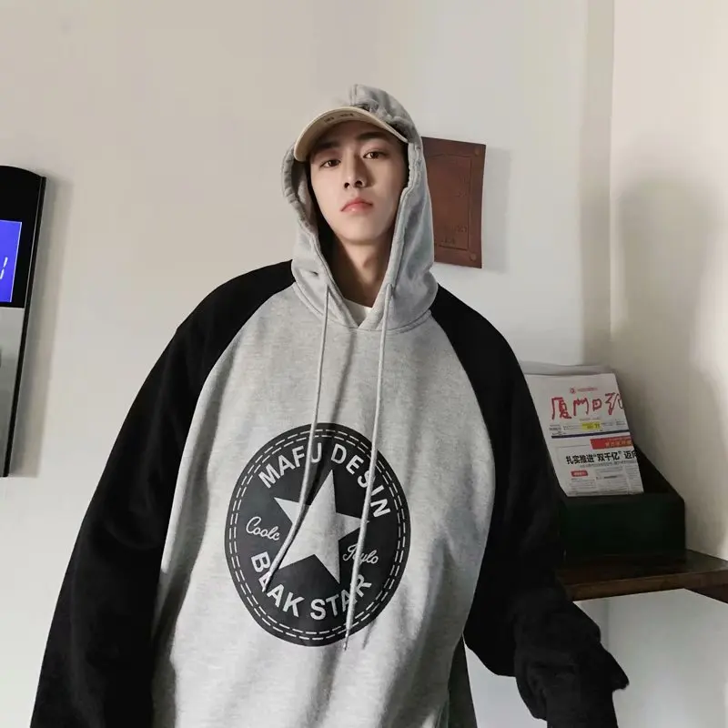 

2020 Hot Sale Male Casual Trendy Streetwear Hoodies Fashion Printed Hoodies Men Long Sleeve Hooded Sweatshirts
