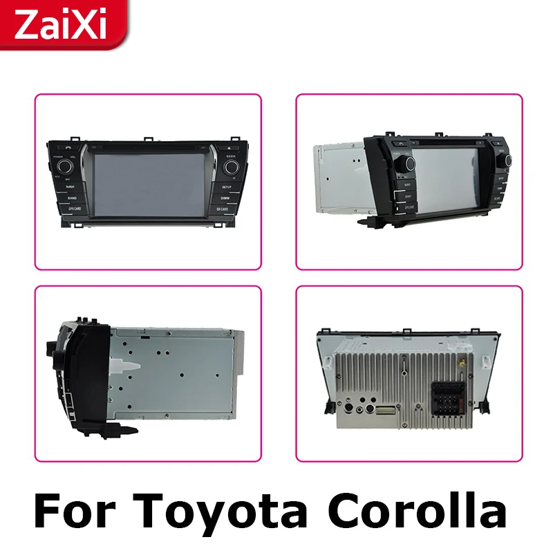 ZaiXi 2Din мультимедийный плеер для Toyota Corolla E140 Sedan 2006 ~ 2013 Android радио GPS навигация IPS
