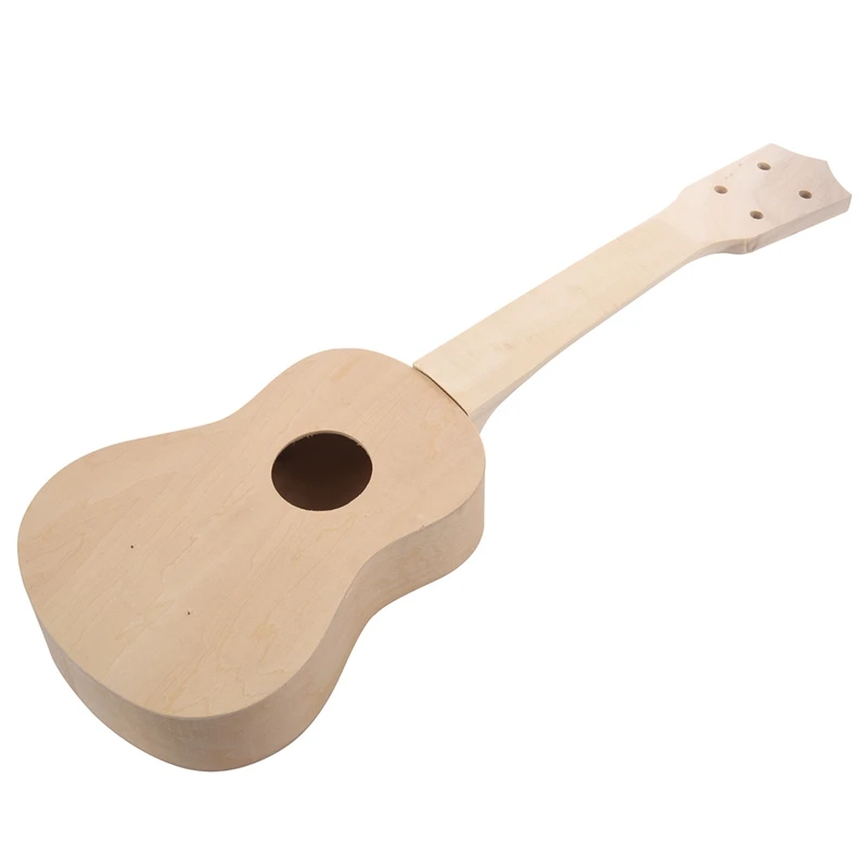 

21 дюймов белая деревянная Гавайская гитара укулеле Сопрано Гавайская гитара Uke набор музыкальный инструмент сделай сам