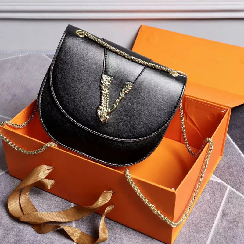

2021 New Fashion Famous Luxury Brand Chain Saddle Bag High Quality Leather Ladirs Crossbody Shoulder Bag Purses and Handbags Cc