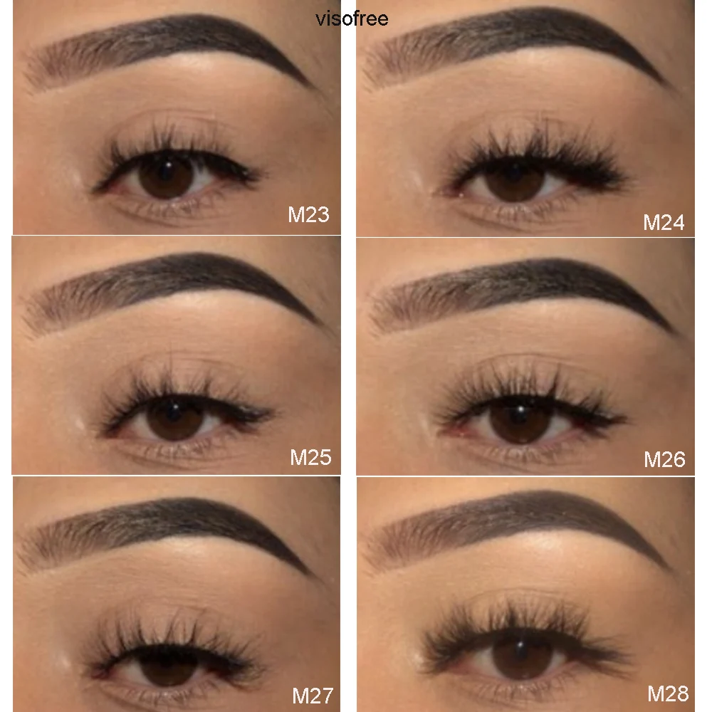 Visofree Mink Eyelashes Winged False Fake Lashes Natural Long Makeup 3D Extension Eyelash | Красота и здоровье