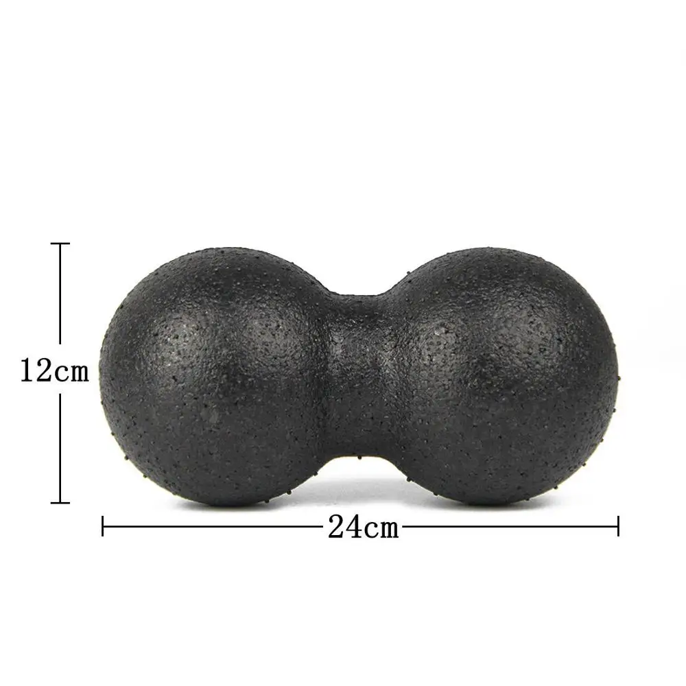 Black24cm EPP арахис Массажный мяч набор Массажный мяч панель терапевтическая, для мышц мяч для МФР расслабление мышц с эффектом точечного массажа - Цвет: Black24cm