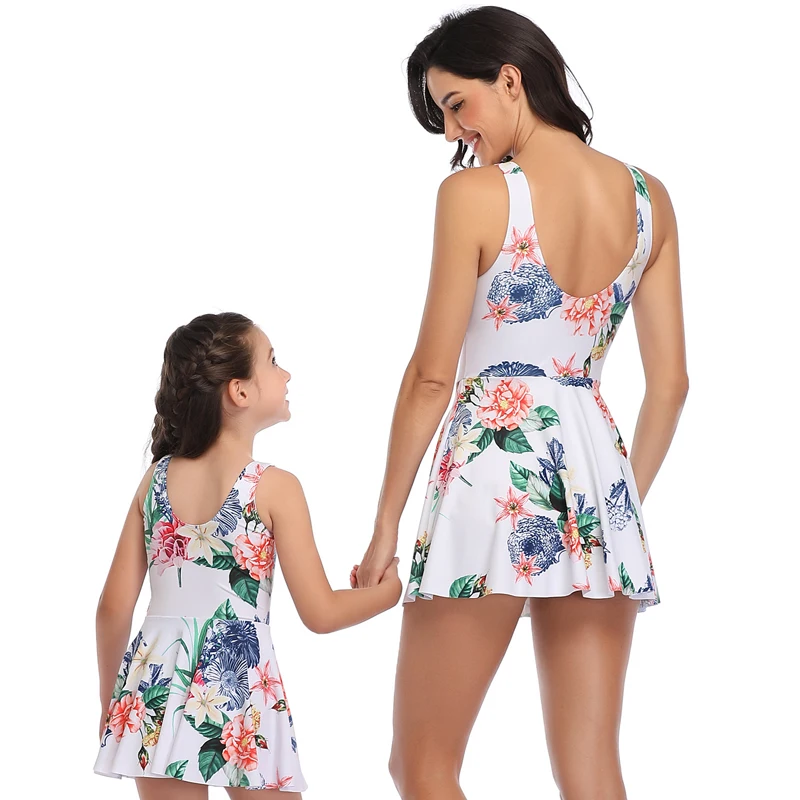 Цельный купальный костюм для мамы и дочки с пуш ап одинаковые комплекты Монокини