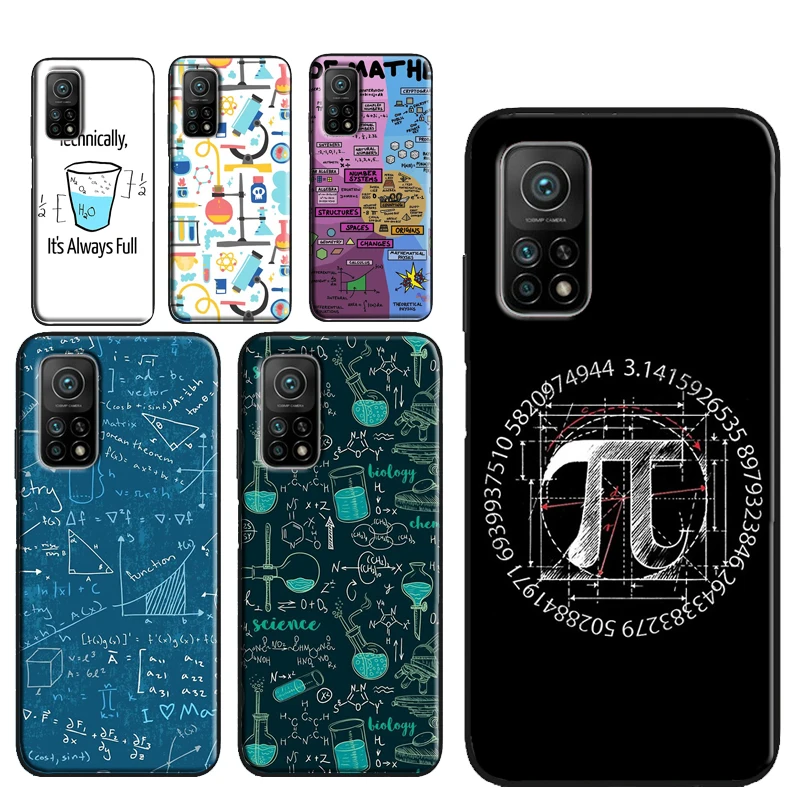 Чехол с символом математики науки физики формул для Xiaomi 11T Pro 12 12X Mi 11 Lite чехол POCO X3