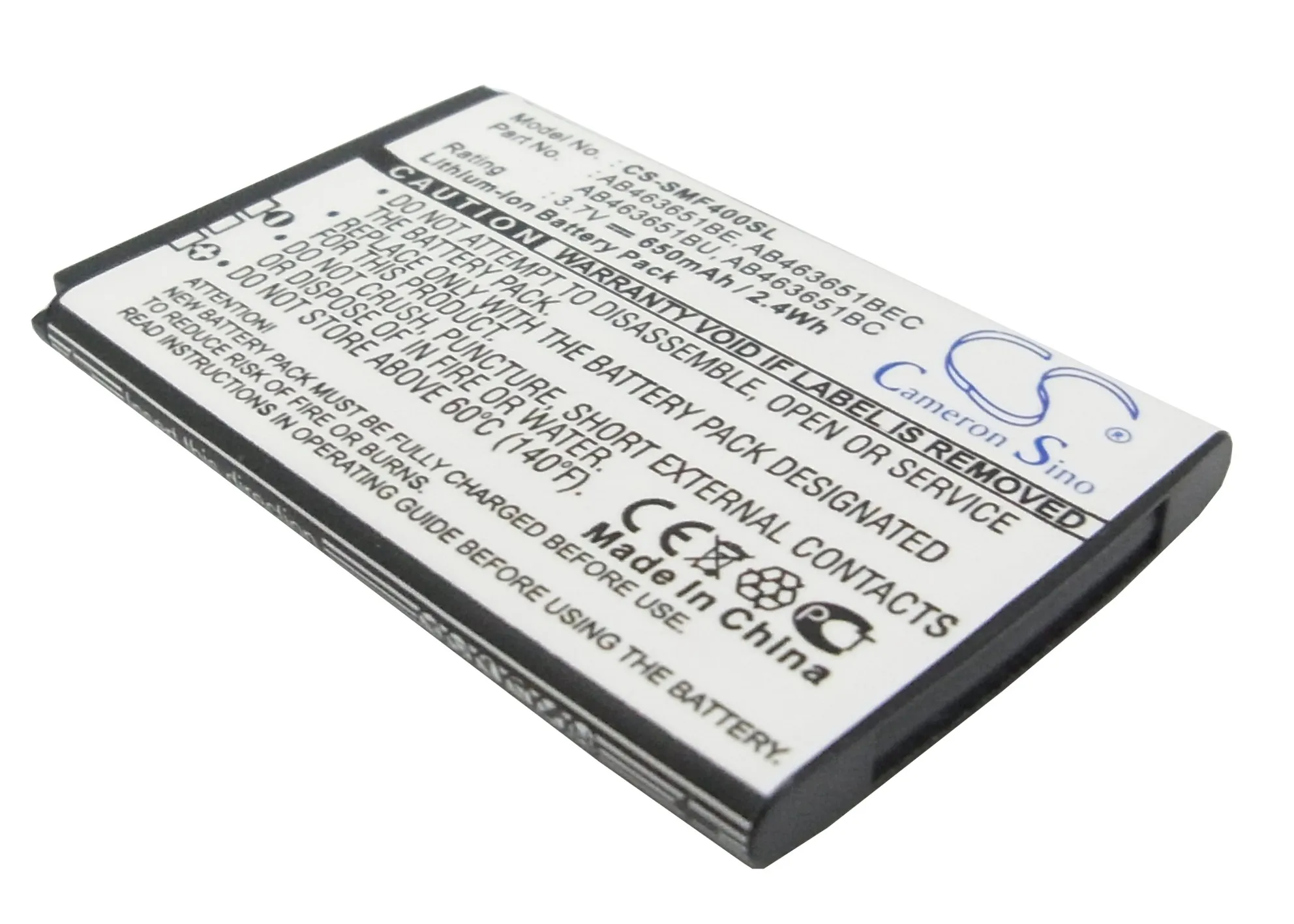 

cameron sino 750mAh battery for SAMSUNG Blade Chart Chat 322 Emporio Armani Genio Qwerty GH-J800 Glamour S7070 GT-B3410