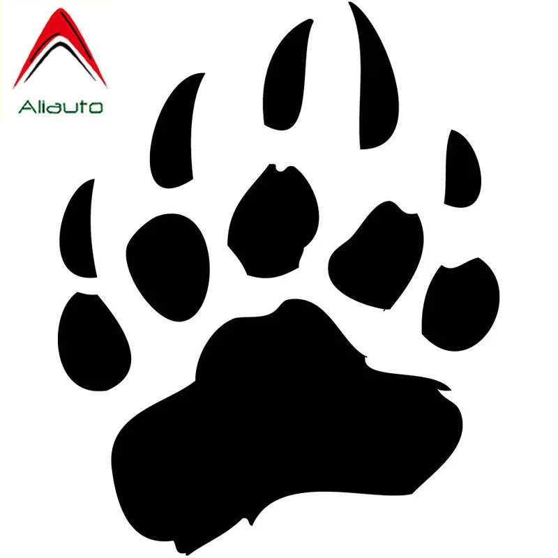 Забавная мультяшная Автомобильная наклейка Aliauto Большая медвежья лапа