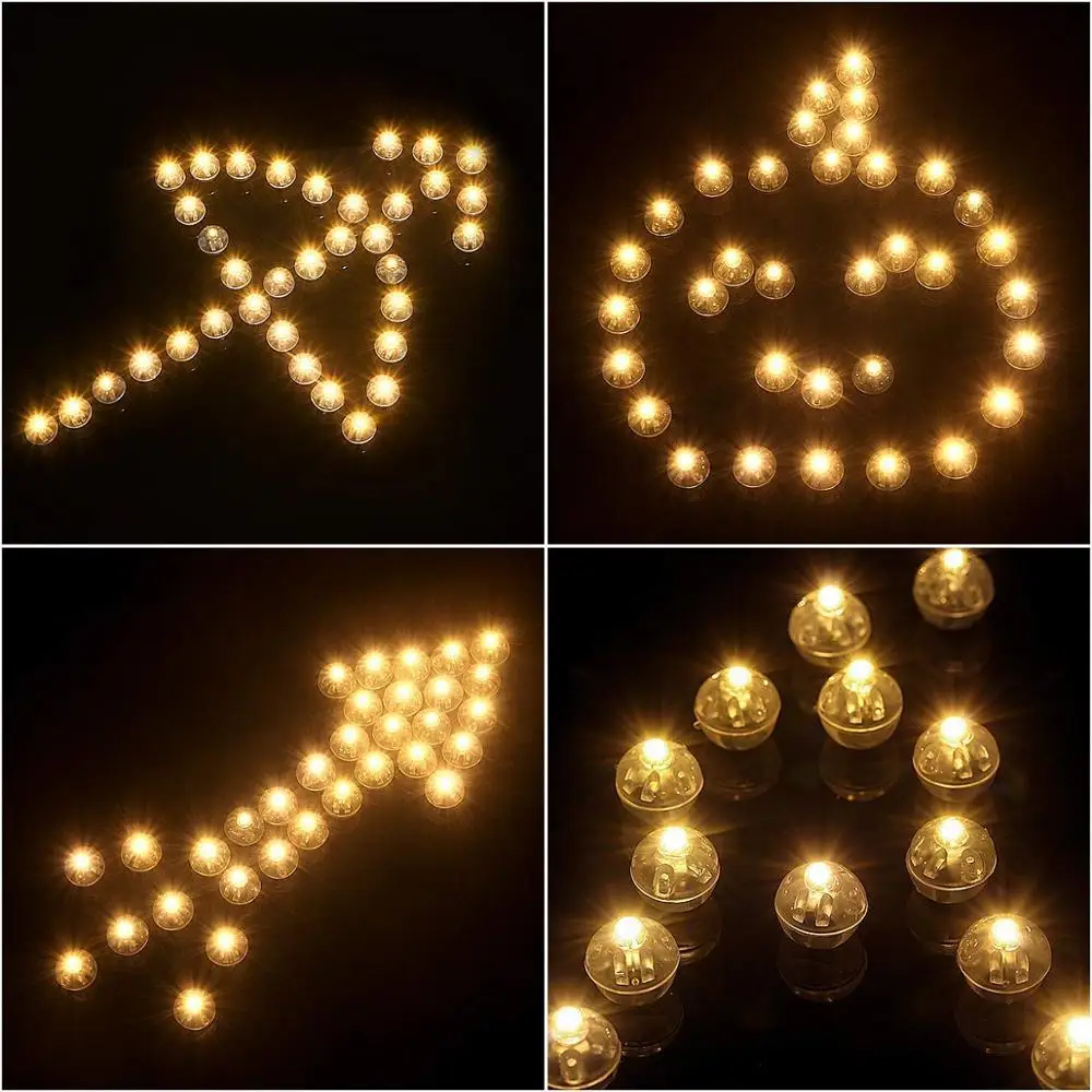 100 шт./лот круглые мини шариковые лампы Розовый Светодиодный Шар светильник для