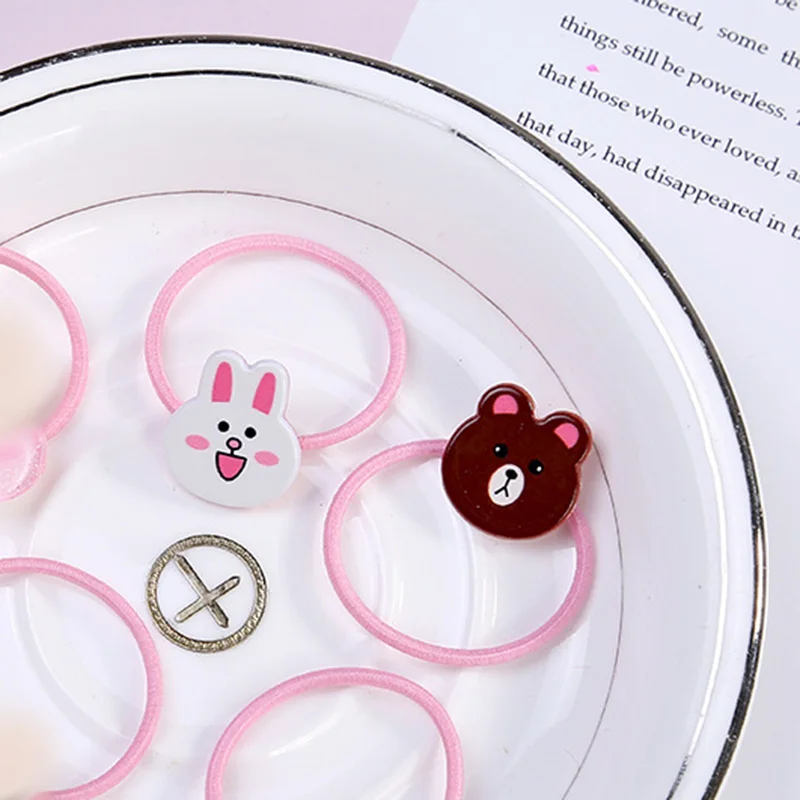 Новинка мультяшный стиль веревка для волос девочек детские резиновые ленты 3 5 см