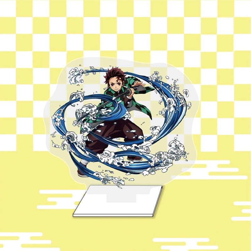 

Anime Demon Slayer Kimetsu no Yaiba Hashira Giyuu Muichirou Shinob Acrylic Stand Action Figures Model Plate Holder Gift