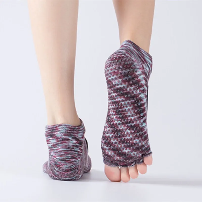 Для женщин Йога бюстгальтер с открытой спиной пятью пальцами нескользящая