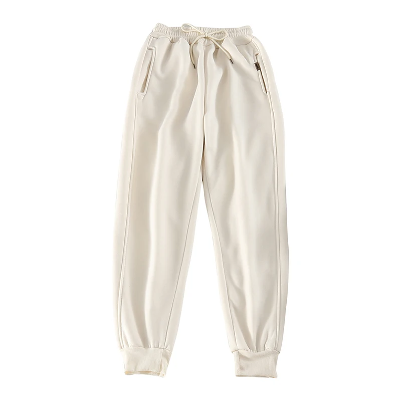 

Plush thickened chenille sweatpants women 2020 autumn and winter new loose Korean wide leg harem pants with feet casual pants