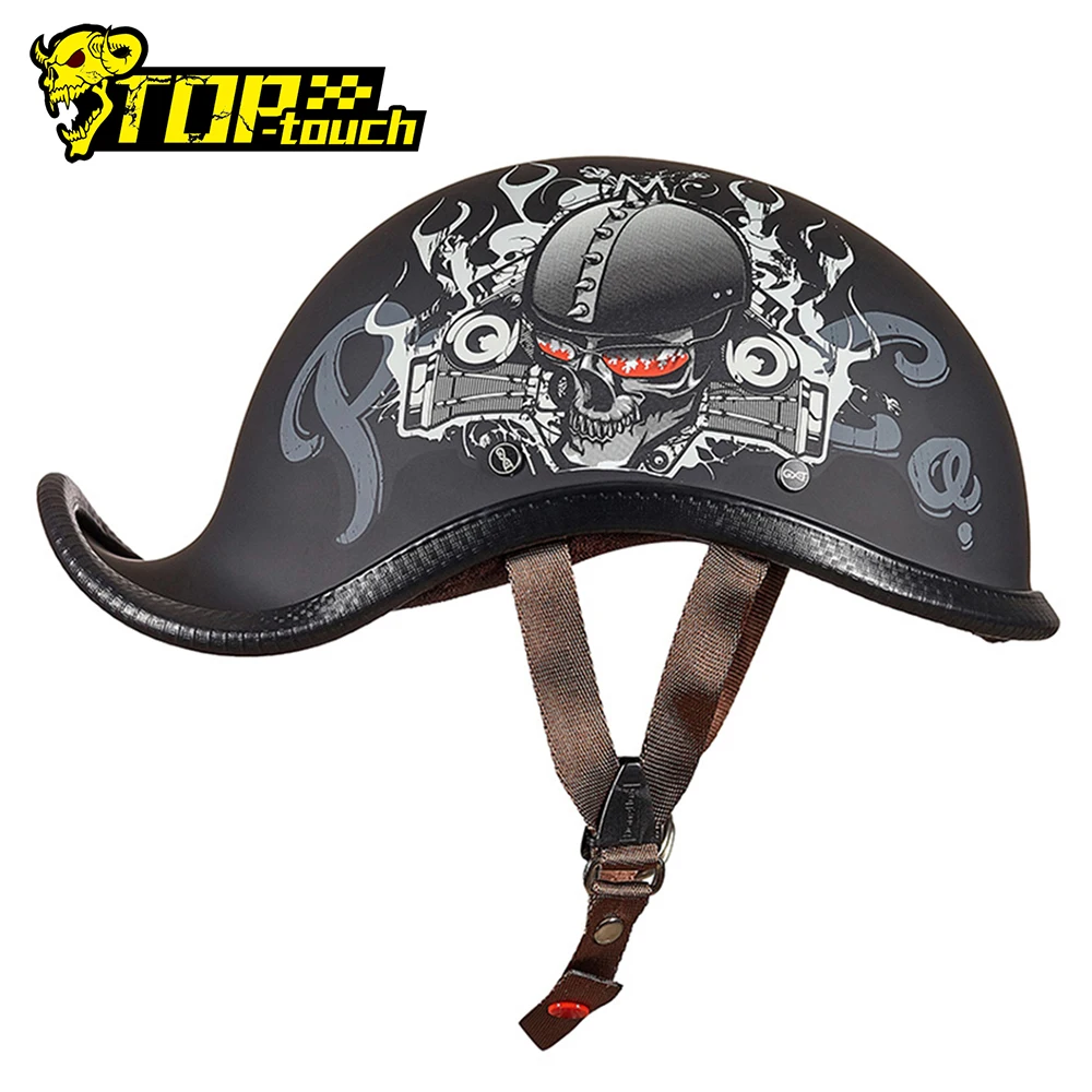 Винтажный мотоциклетный шлем GXT в стиле ретро скутер полушлем для езды на