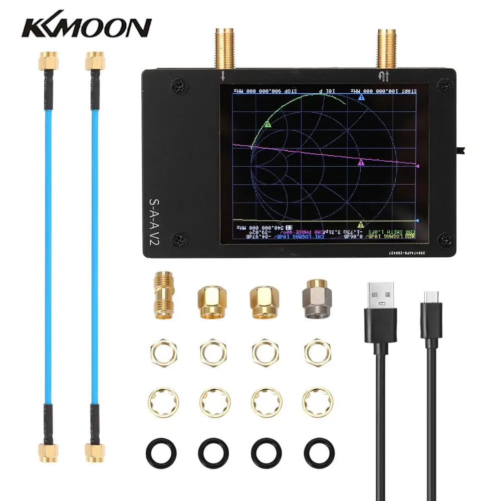 

Portable Professional 3G Vector Network Analyzer S-A-A-2 NanoVNA V2 Antenna Analyzer Shortwave HF VHF UHF with Housing