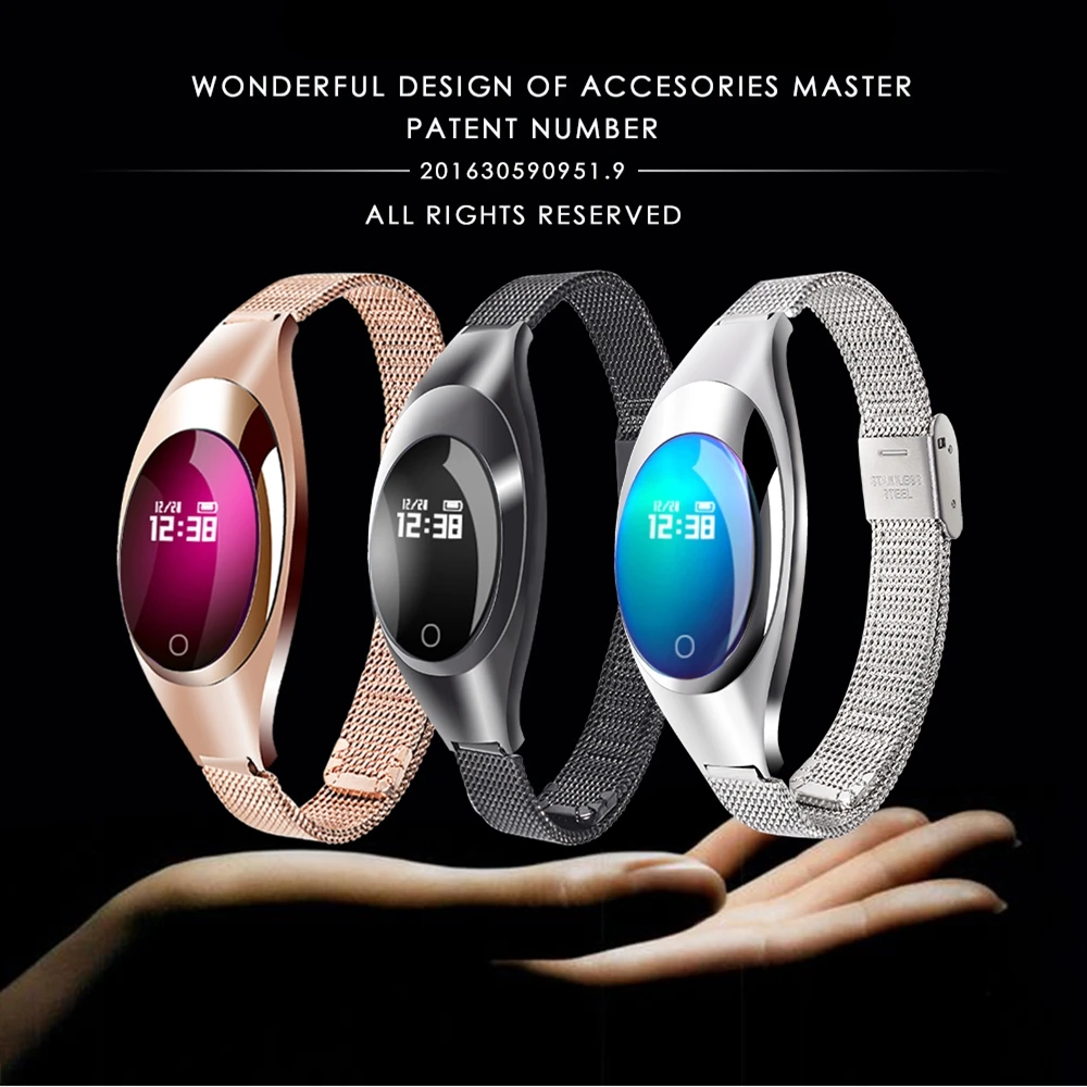 Nennbo женские Смарт- часы Z18 модные для девушек друзей подарок монитор сердечного