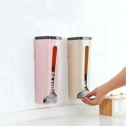 Креативная настенная подвесная коробка для хранения кухонный органайзер мешков