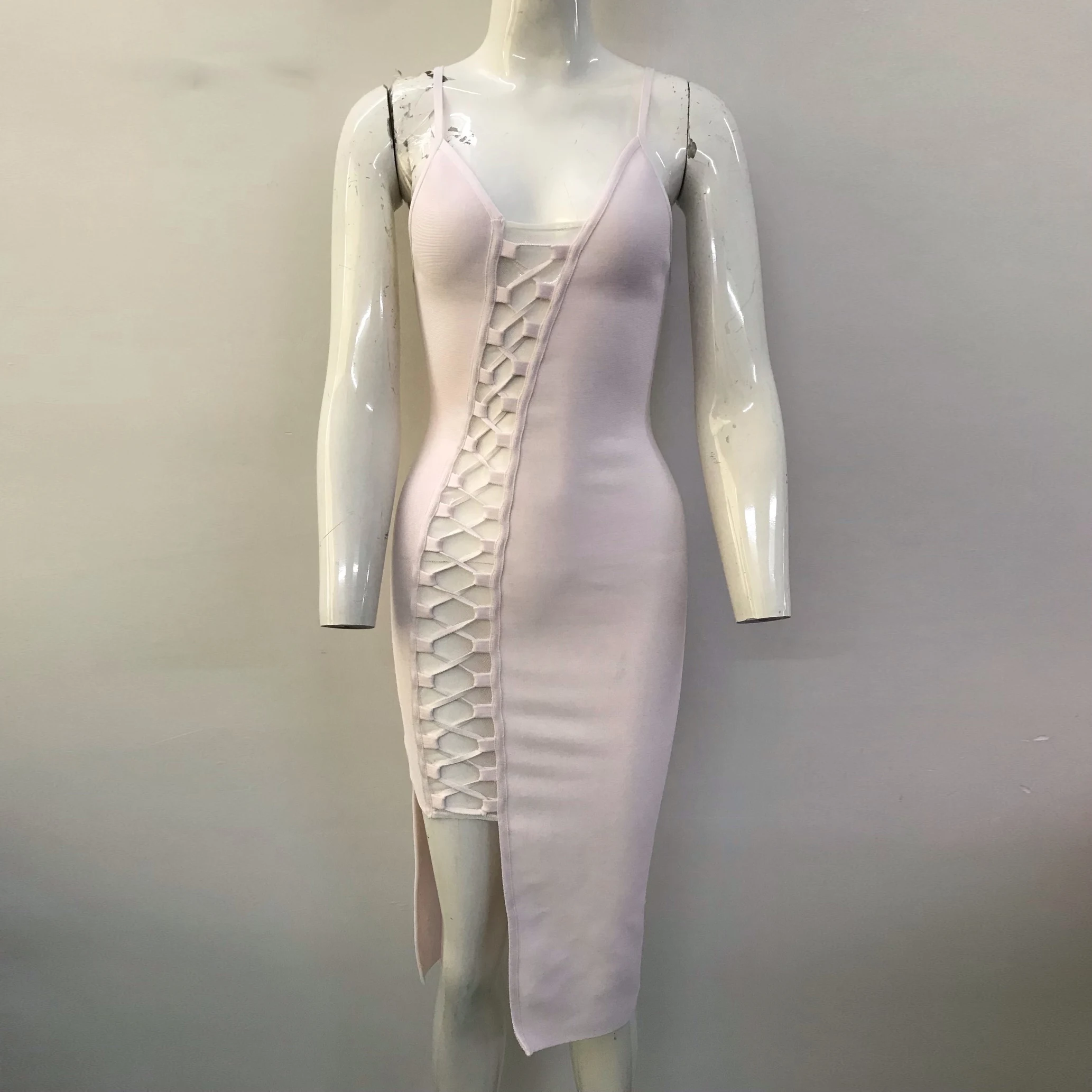

Women Bandage Dress Sexy Fashion Sleeveless Elegant Party Club 2020 New Arrival Summer Dresses Bodycon Vestidos