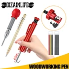 Твердый плотничный маркер, карандаш, встроенная точилка, инструмент для маркировки, механические карандаши с глубоким отверстием для деревообработки