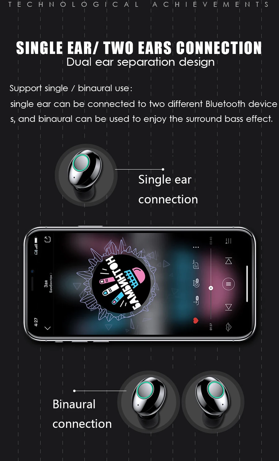 M7 TWS Bluetooth наушники 8D бас объемная гарнитура IPX7 водонепроницаемый шумоподавление Гарнитура спортивные наушники беспроводные наушники