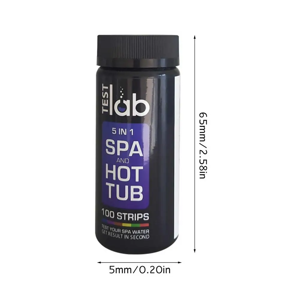 

100PCS Water Quality Test Papers Swimming Pools Pring SPA Water Testing Chlorine PH Value Alkalinity Hardness Test Paper