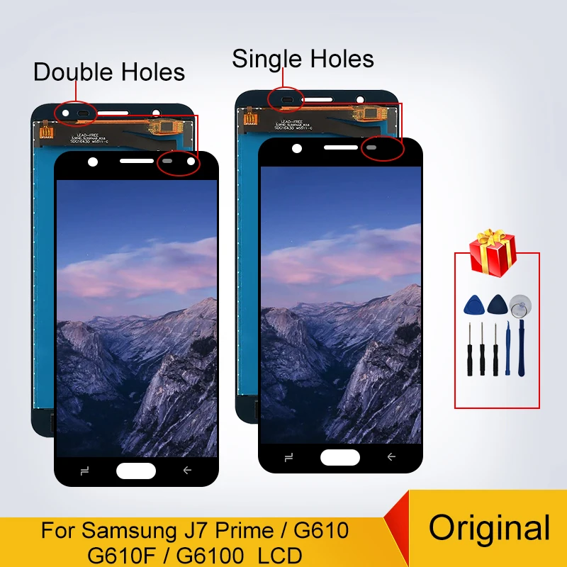 100% оригинал для Samsung Galaxy J7 Prime G6100 LCD G610F G610M Дисплей сенсорный дигитайзер экран в