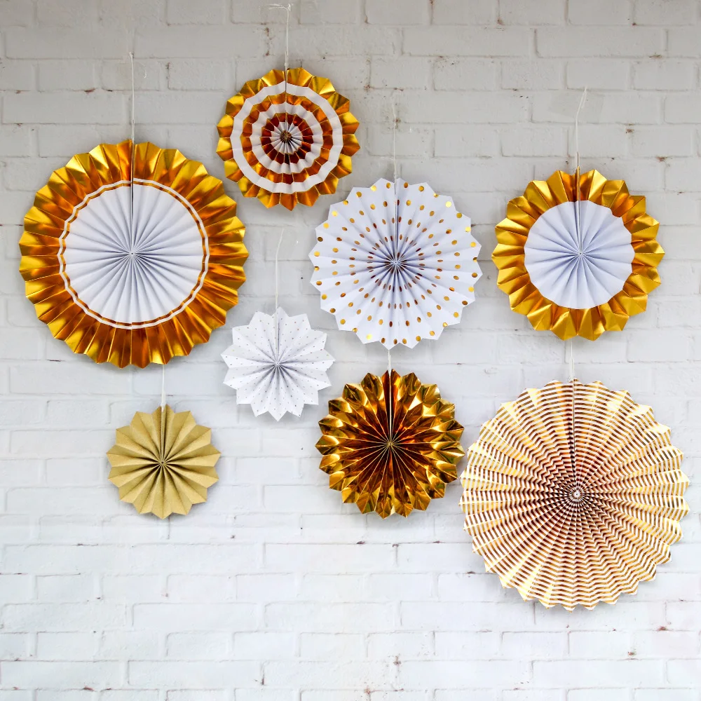 

6pcs/set Handmade Paper Folding Fan 3D Drawing Flower Party Paper Flower Fan Decoration Wedding Colorful Origami Fan Supplies