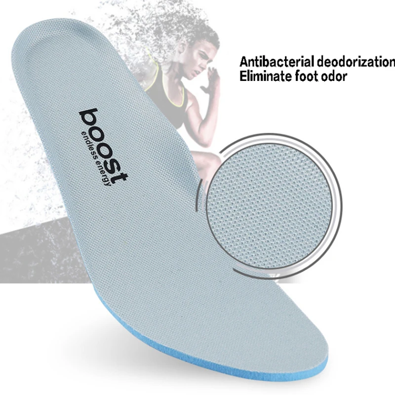 Спортивные стельки антибактериальных дезодорированных дышащая амортизация